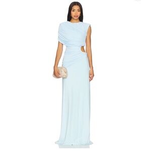 REVOLVE One Shoulder Light Blue Dress